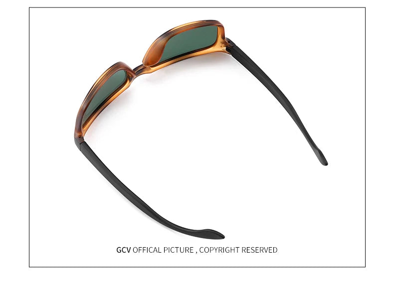 GCV Brand Fashion Wrap Frame Retro Decorative Photochromic Classic Polarized Women Men Versatile Pattern Sunglasses UV400 Goggle