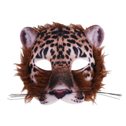 High Quality PVC Halloween Party Mask Full Face Realistic Animal Face Cosplay Prop Durable Lightweight Dress Up Masks