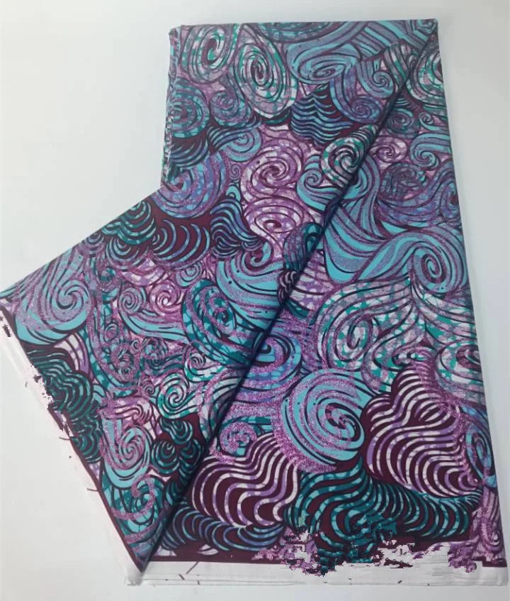 Grand Super 100% Cotton African Wax Fabric High Quality Wax Print Ankara Fabric For Sewing 6yards Women Fabric