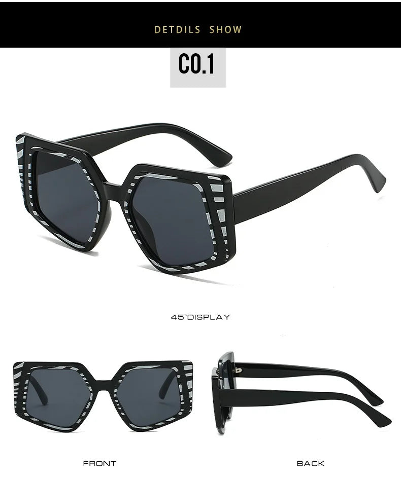 Classic Irregular Cat Eye Sunglasses Women Men Personality Design Outdoor Driving Fashion Party Sun Glasses UV400 Lentes De Sol