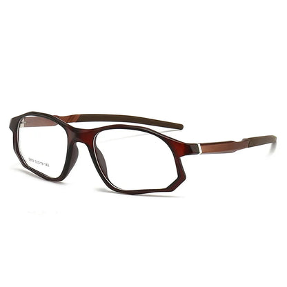 YIMARUILI New Fashion Sports Glasses Men and Women TR90 Spring Leg Design Big Face Optical Prescription Eyeglasses frame 5853
