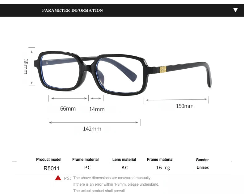 4pcs New Fashion Women Small Square Eyeglasses Frame Outdoor Casual Eyeglasses Anti Blue Light Eyewear Rivet Glasses Unisex