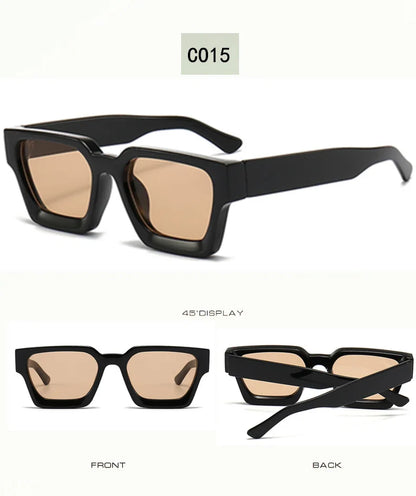 JNPCXI Fashion Square Women Luxury Sunglasses Retro Green Brand Designer Men Trending Sun Glasses Shades UV400
