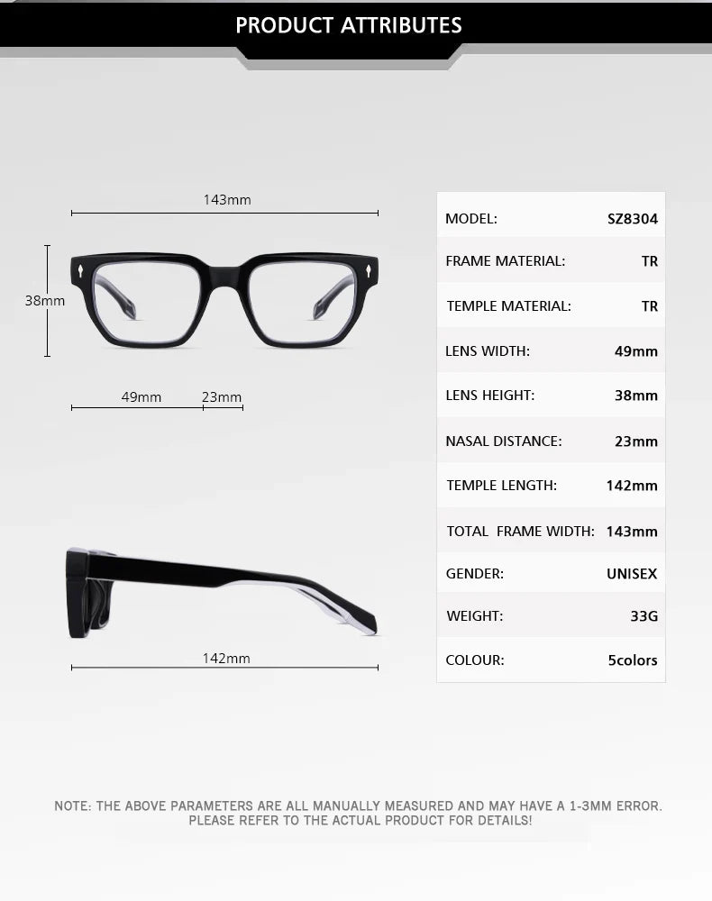 O-Q CLUB Glasses Myopia Eyeglasses Photochromic Glasses Man Prescription Blue Light Lenses to Read Women Lens Reading Glass Men