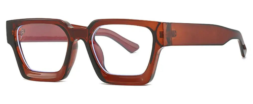 Oversized Square Reading Glasses For Women Brand Designer Blue Light Blocking Eyeglasses Green Leopard Prescription Glasses Men