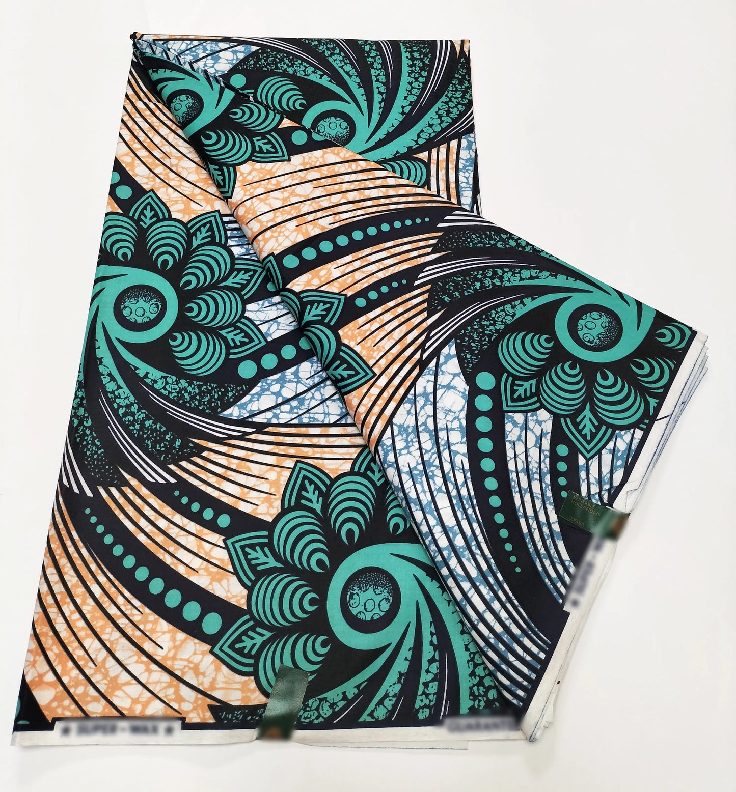 2025 Newest Veritable Original Super-W Guaranteed Dutch Hollandais Pagne Real Wax Print Fabric African Dress 100% Cotton 6 yard