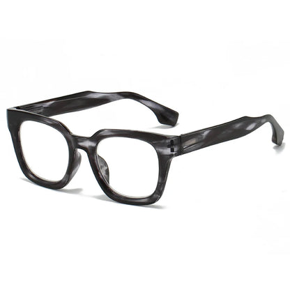 2024 New TR90 Rectangle Black Frame Reading Glasses Ultralight Anti Blue Light Presbyopic Glasses Eyewear Readers