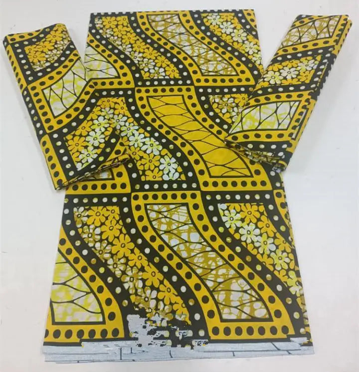 2023 Guaranteed Veritable Super Hollandais African Wax Fabric 100%Cotton 6 yards Original Ankara Block Print Pattern Africa