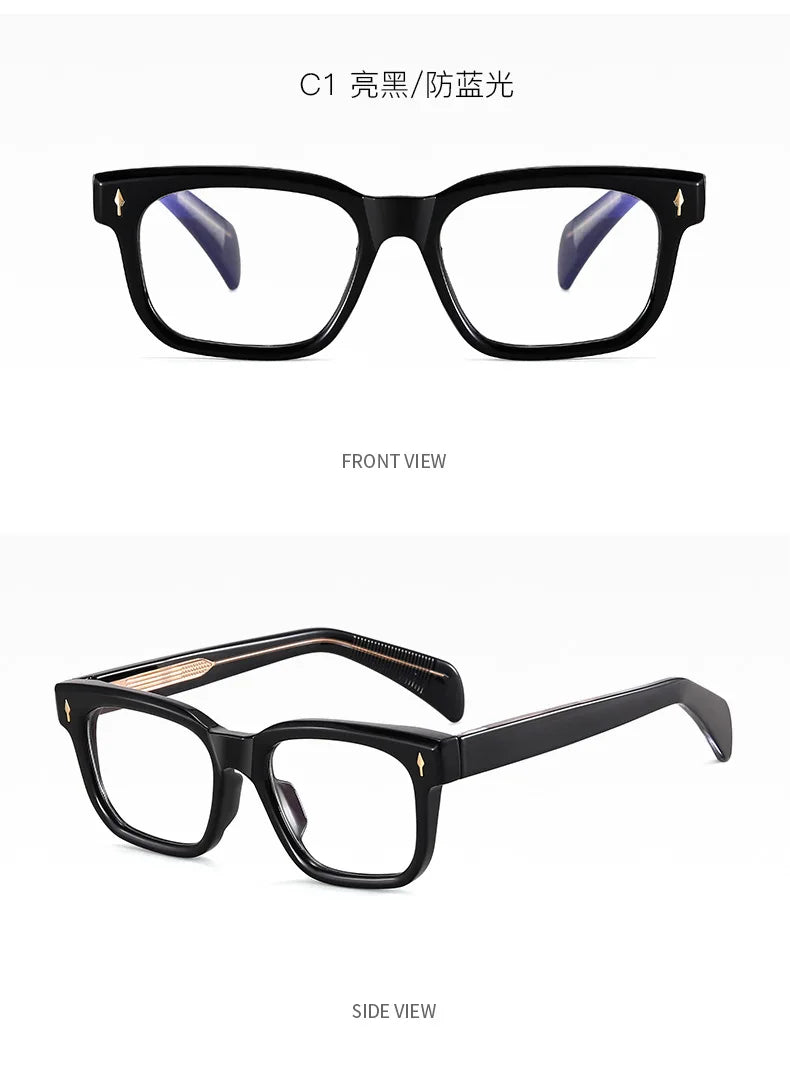 Brand Designer Fashion Square Reading Glasses Luxury Women Men Big Frame Magnifing Glasses Anti Blue Light Presbyopia Eyeglasses