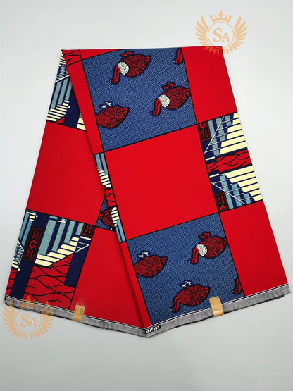 2024 New Hot Sale African Wax Veritable Wax Guaranteed Real High Quality wax print fabric Pagne African Ankara abc