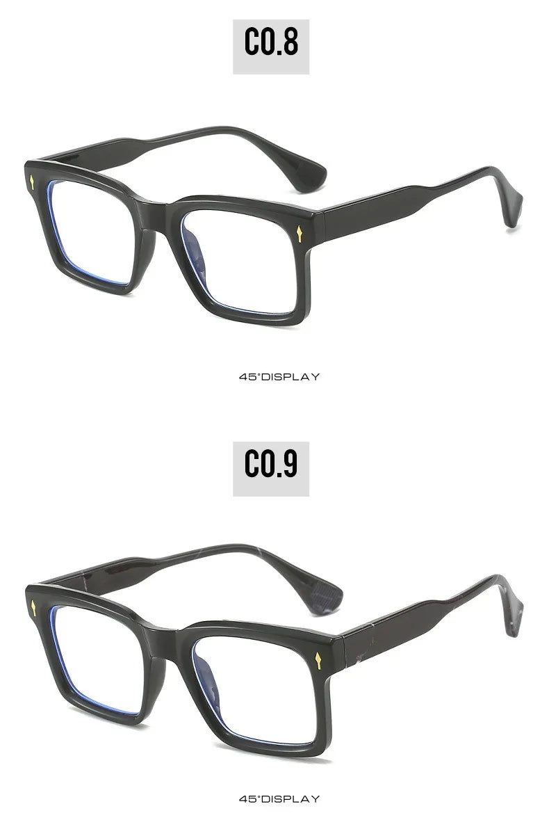Eyeglass Frames Square Blue Light Blocking Reading Glasses Men High Quality Eyeglasses Man Eyewear
