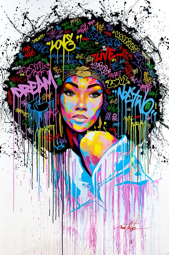 Abstract Figure Canvas Painting African Women Portrait Posters And Prints Wall Art for Living Room Home Decor Picture No Frame