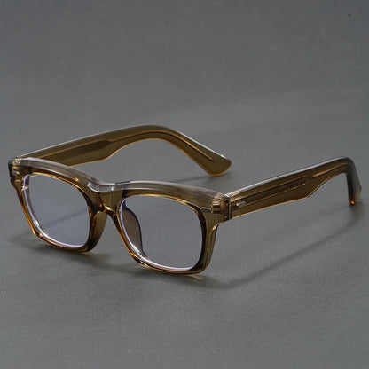 Japanese Square Glasses Frame Men Fashion Anti Blue Light Reading Glasses Men Good Quality Full Rim Eyewear