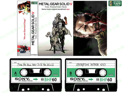 Game Metal Gear Solid V Justin Burnett Music Tape Greatest Hits OST Album Cassettes Cosplay Walkman Car Recorder Soundtracks Box