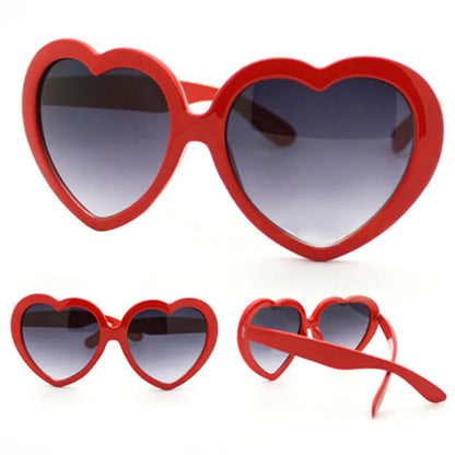 Love Heart Shaped Sunglasses Women Men Big Frame Fashion Love Sun Glasses UV400 Protection Unisex Eyewear Shade Goggles