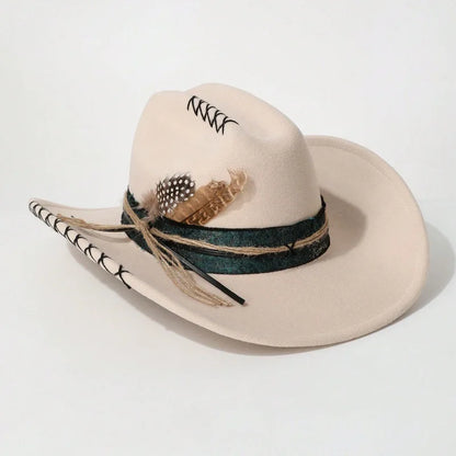 Handmade Fedora Hat suede Men's and Women's Hat feather vintage Fashion Jazz hat Top hats flat Panama sombrero mujer British hat
