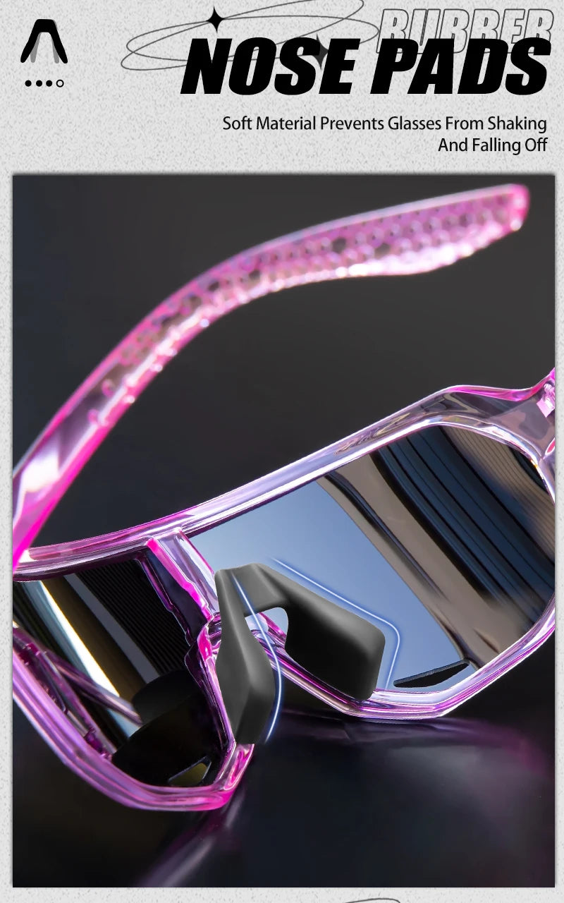SCVCN Fashion Sports Running Glasses Outdoor Bicycle Drive Hiking Sunglasses Men MTB Cycling Sunglasses Women Road Bike Glasses