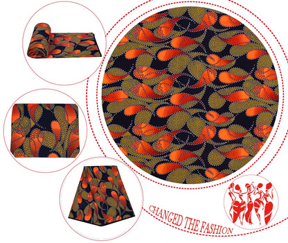 African Fabric Cloth By The Yard 3/6 Yards Ankara Print Wax Fabric for Party Dress Making and Sewing FP6625