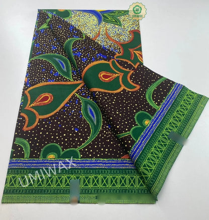 Dutch african Nigiar wax 100% Cotton Real Wax Pagne foVeritable Hollandais Dutch print High Quality fabric cloth 6yards