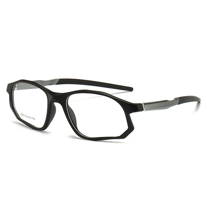 YIMARUILI New Fashion Sports Glasses Men and Women TR90 Spring Leg Design Big Face Optical Prescription Eyeglasses frame 5853