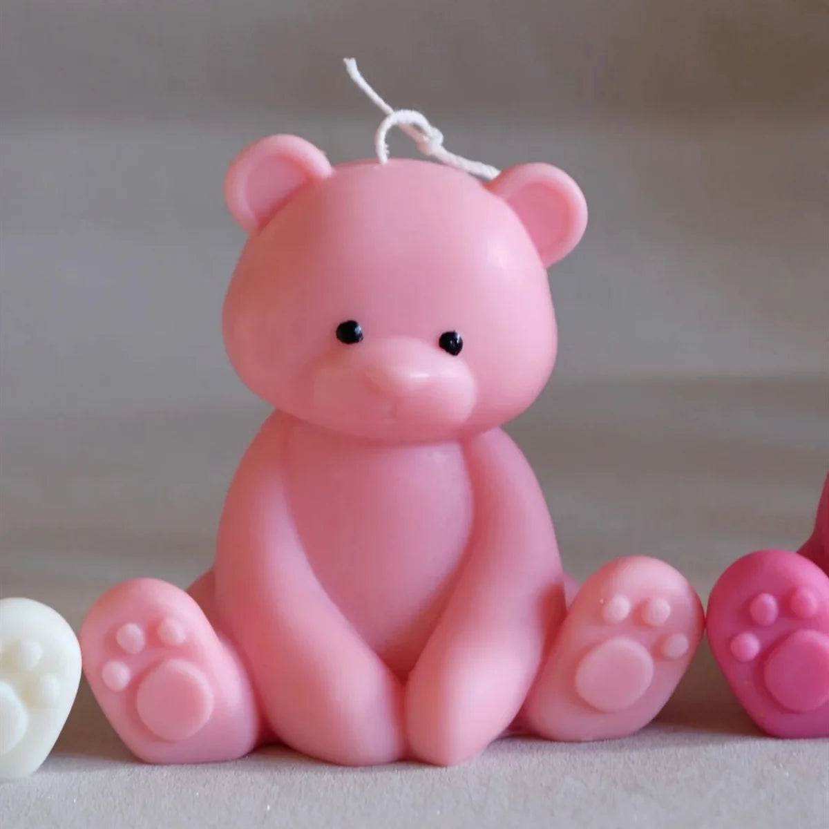 3D Sitting Brown Bear Scented Candle Handmade Cute Soy Wax Animal Aroma Candle Home Decor Unique Birthday Gift Party Ornaments