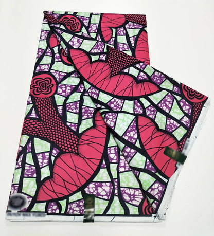 2025 Newest Veritable Original Super-W Guaranteed Dutch Hollandais Pagne Real Wax Print Fabric African Dress 100% Cotton 6 yard