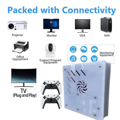 2026 I3-3110M X8 Retro Video Game Console 1TB Plug and Play 4K With 70000+Games 60 Emulators For Wii PS2 N64 PSP GameCube XBOX