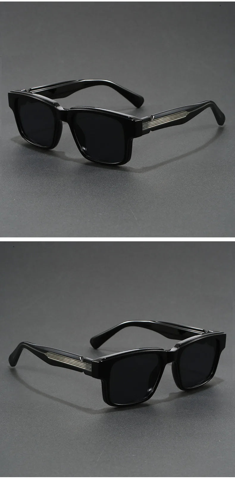 Retro Rectangle Sunglasses for Men Women UV400 Protection Classic Trendy Driving Sun Glasses Outdoor High Quality Travel Glasses