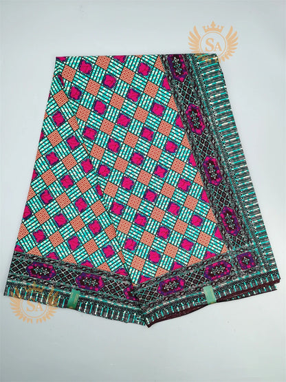 2024 New Hot Sale African Wax Veritable Wax Guaranteed Real High Quality wax print fabric Pagne African Ankara abc