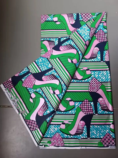 2022 New Hot Sale African Wax Fabric Cotton Material Nigerian Ankara Block Prints Batik Dutch High Quality Sewing Cloth
