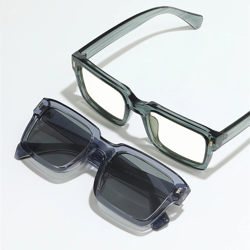 KOCOLIOR New Brand Design Square Board Anti Blue Light Reading Glasses for Men and Women Retro Glasses with Diopter 0 to+6.0