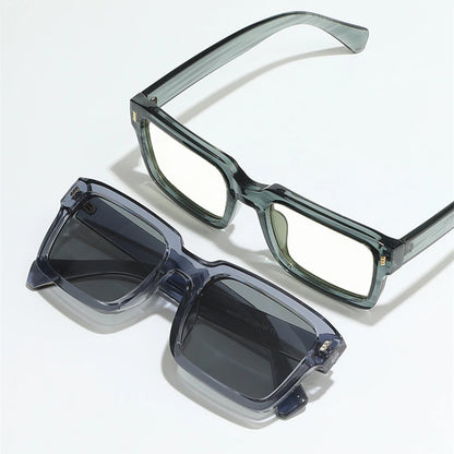 KOCOLIOR New Brand Design Square Board Anti Blue Light Reading Glasses for Men and Women Retro Glasses with Diopter 0 to+6.0