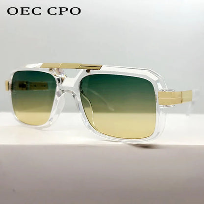 Luxury Brand Oversized Punk Square Sunglasses Men Women Big Frame Sun Glasses Shades Eyewear Goggle De Sol Oculos