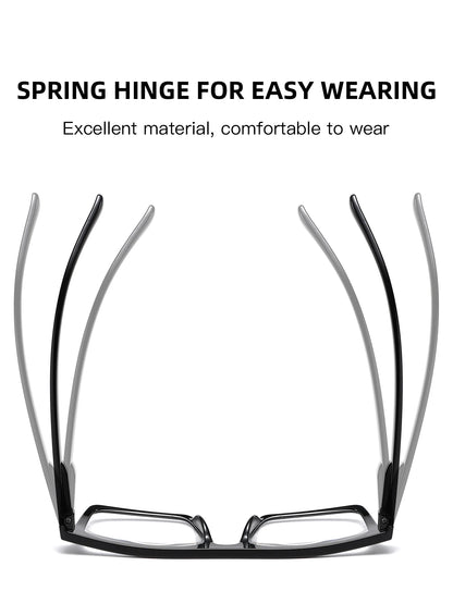 2/3PC New fashion large frame reading glasses trendy square frame rice nail middle-aged and elderly goggles reading glasses 2231