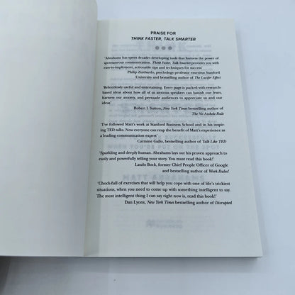 Think Faster Talk Smarter: How to Speak Successful When You're Put On The Spot English Books