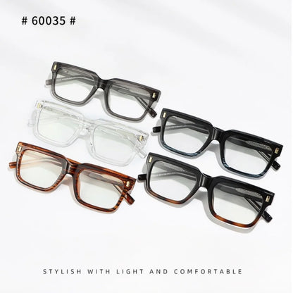 Anti Blue Light Computer Glasses Frame Men Trendy Fashionable Stylish Eyeglasses Classic Spectacles TR90 Eyeglasses for Man