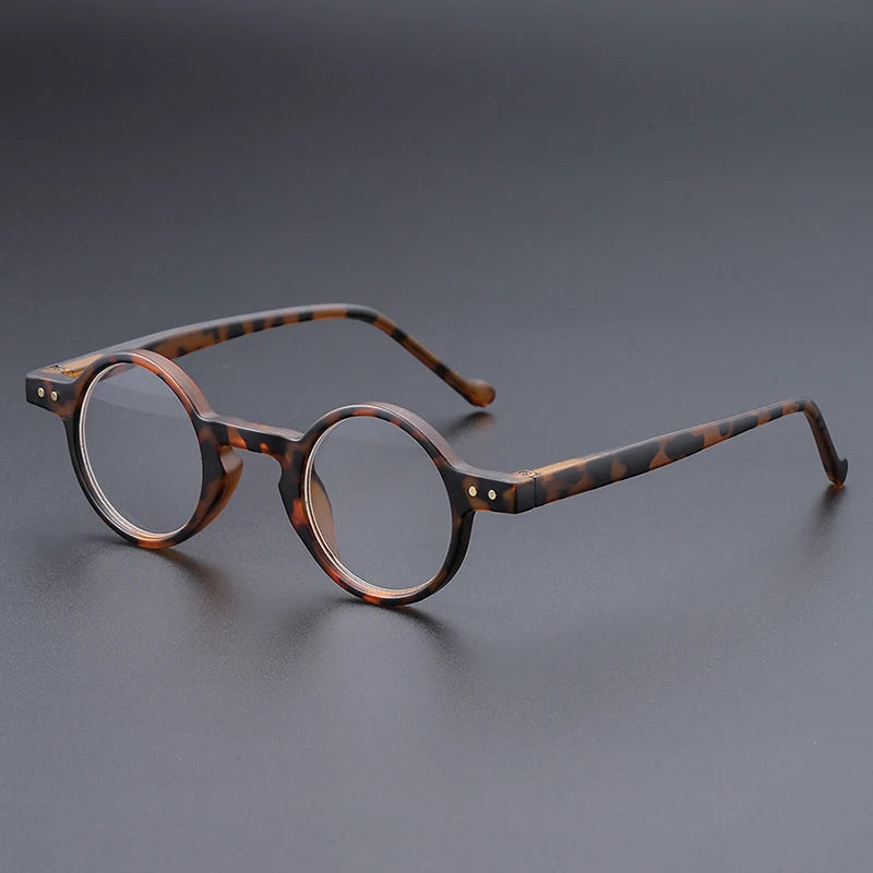 UVLAIK Fashion Reading Glasses Men Women Ultralight Small Round Spectacles Frame High Definition Presbyopic Eyeglasses