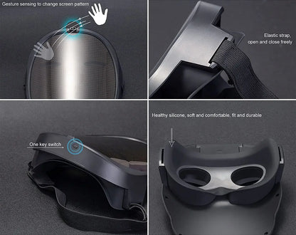 Cosplay Party Face Transforming LED Mask with App Control Programmable LED Halloween Mask DIY Digital Luminous Mask for Adults