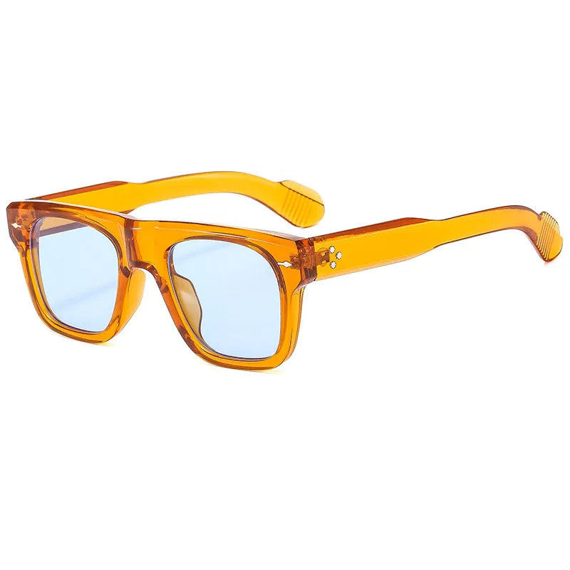 Square Yellow Lens Reading Sunglasses for Men Classic Tinted Prescription Presbyopic Eyewear Outdoor Shade Sun Glasses Readers