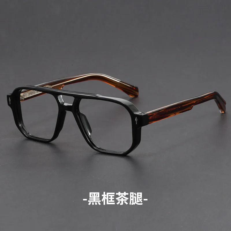 Luxury Brand Design Reading Glasses for Men Fashion Square Presbyopic Eyeglass Dioptric +1.00~+6.00 Customize Prescription