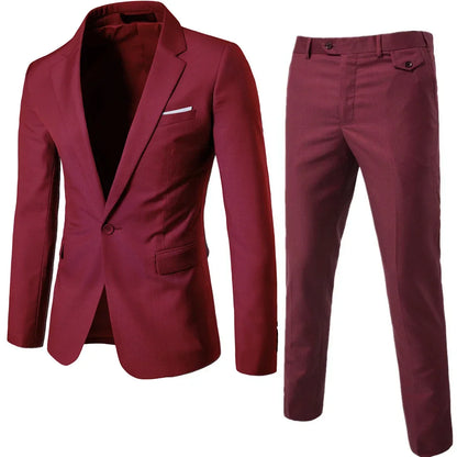 Men Suits For Wedding 3 Pieces Set Elegant Luxury Blazers Outfit Fashion Classic Full Jackets Vest Pants 2024 Formal Costume