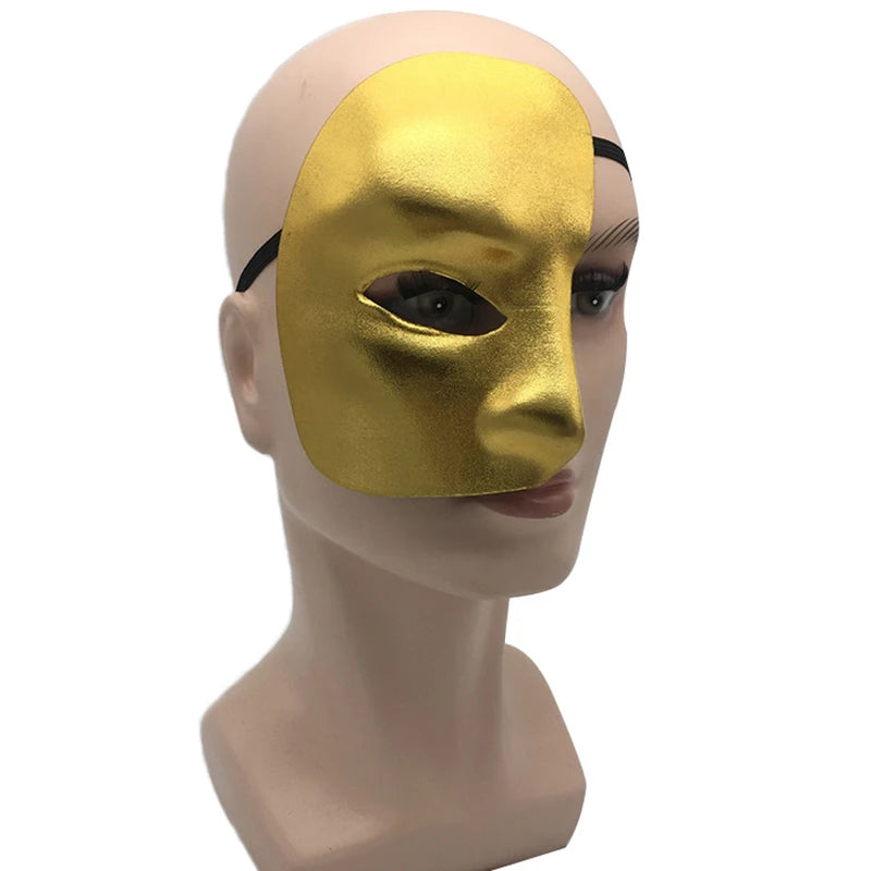 The Phantom Cosplay Half Face Mask Plastic Horror Mask Party Supplies Cosplay Props Festival Accessories