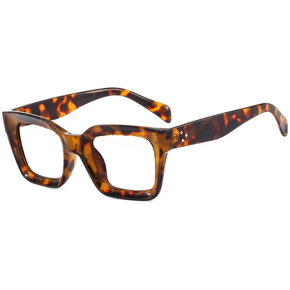Retra Square Concave Frame Clear Lens Glasses Ultra Light Myopia Nerd Spectacles Degree 0 -0.5 -1.0 -2.0 -3.0 -4.0 to -6.0