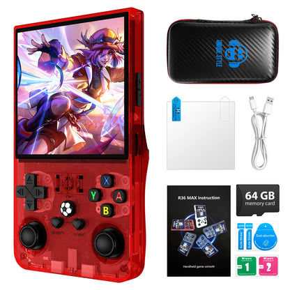 AISLPC R36MAX Handheld Game Console 4.0 Inch 64/128GB RK3326 Chip Retro Portable Video Game Player Open Source Pocket Console