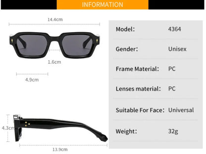 New Fashion Small Square Sunglasses For Women Men Modern Design Retro Double Color Frame Sun Glasses Shades UV400 Eyeglasses