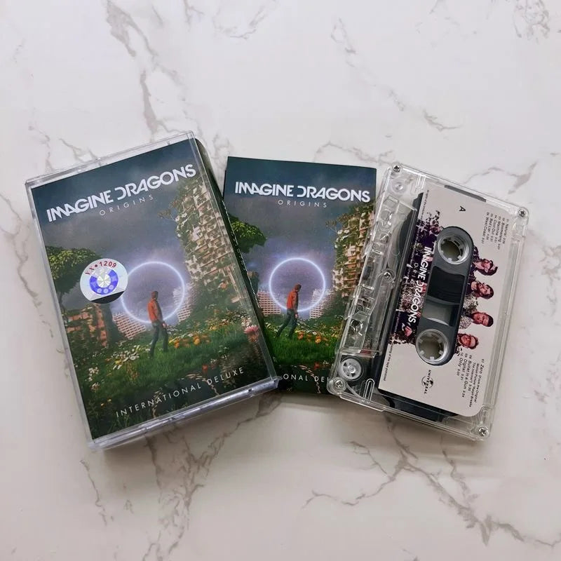 Classic Rock band Imagine Dragons Music Magnetic Tape NATURAL Album Cassettes Cosplay Soundtracks Box Car Recorder Walkman Tape