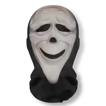Halloween Mask Cosplay Props Full Face Elastic Mesh Breathable Skull Headcovers Horror Party Halloween Ghost Face