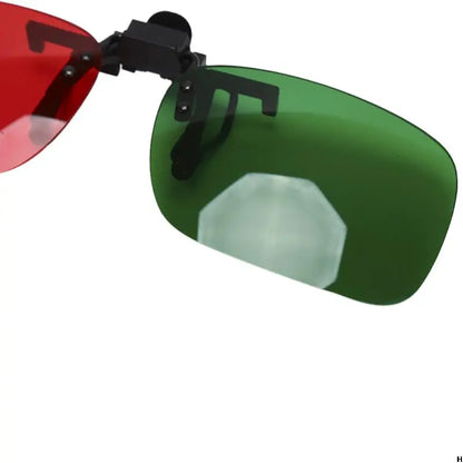 1/2PC Red Blue Green 3D Glasses Black Frame For Dimensional Anaglyph Movie TV