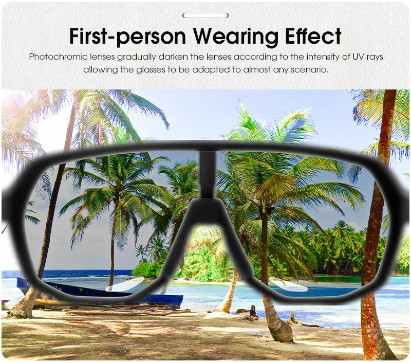 SCVCN Photochromic Sports Sunglasses Cycling Glasses UV400 Women Driving for Men Mountain MTB Bike Bicycle Goggles