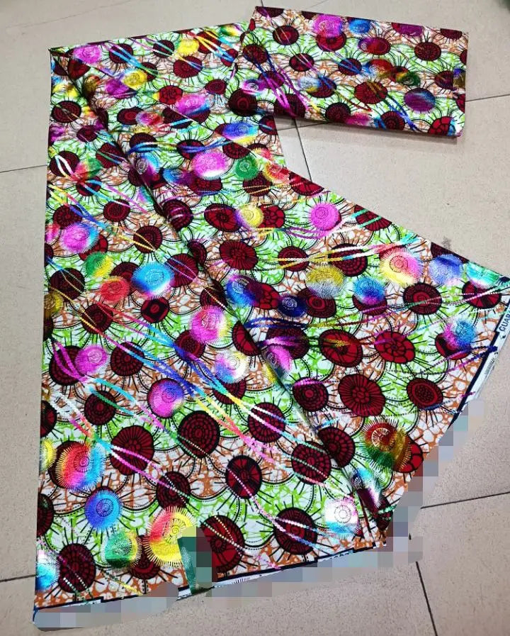 2022 New Hot Sale African Wax Fabric Cotton Material Nigerian Ankara Block Prints Batik Dutch High Quality Sewing Cloth